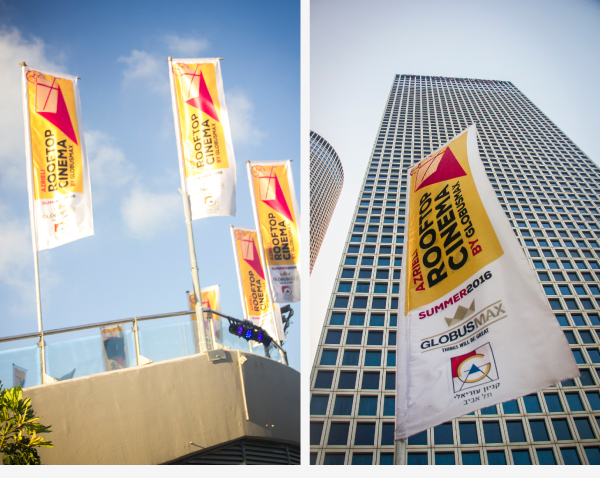 logo branding rooftop cinema movie festival 