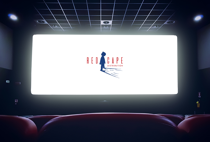 red cape film distribution logo branding