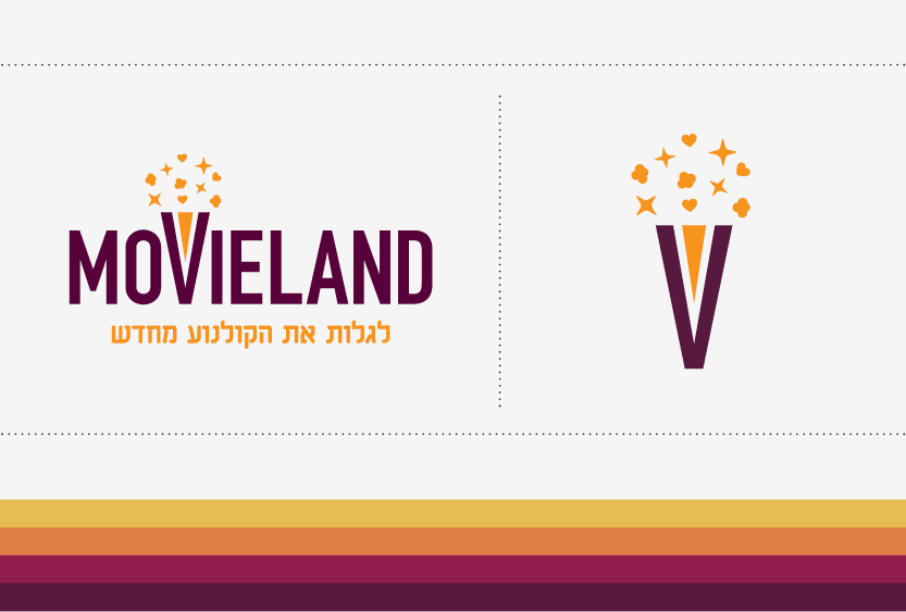 movieland cinema logo branding