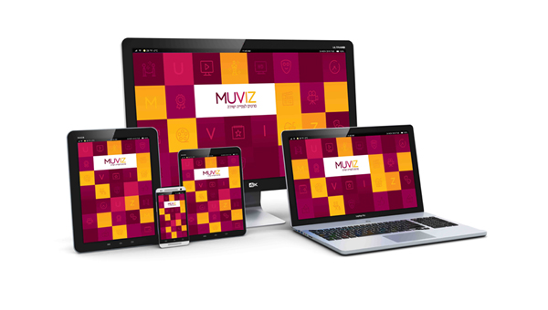 MUVIZ VOD branding logo design